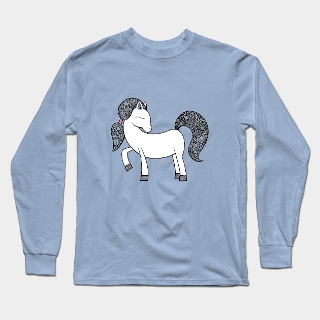 Ponytail Long Sleeve T-Shirt by WatershipBound